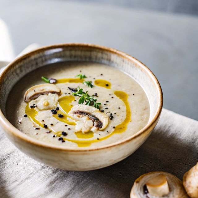 Wild Mushroom Sunchoke Soup