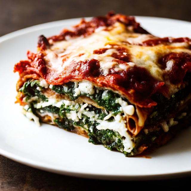 10-Minute Spinach Lasagna