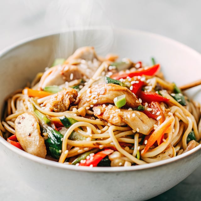 30-Minute Sesame Chicken Noodle Stir-Fry