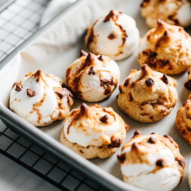 35-Calorie Chocolate Chip Meringue Cookies