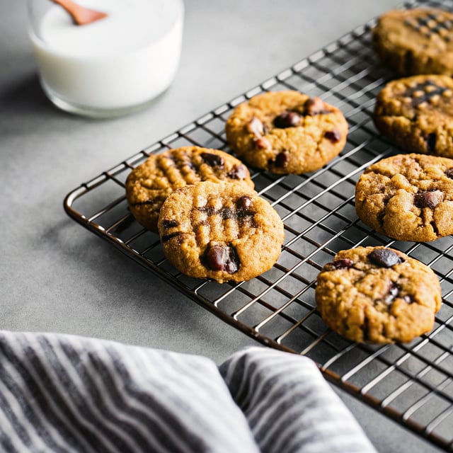 4-Ingredient Peanut Butter Chocolate Cookies