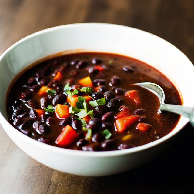 5-Ingredient Black Bean Soup