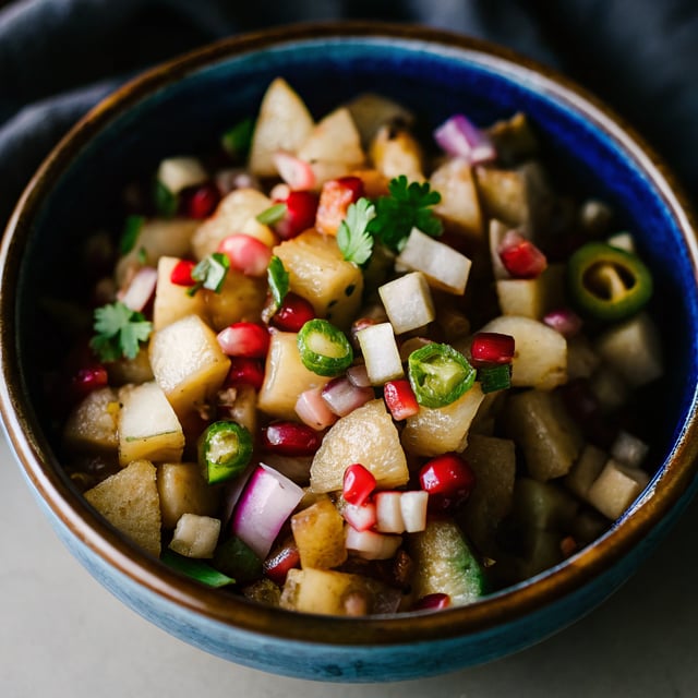 5-Ingredient Pear Pomegranate Salsa