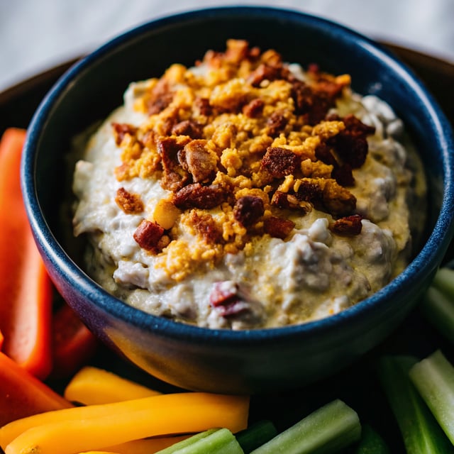 5-Minute Cheddar Bacon Ranch Dip