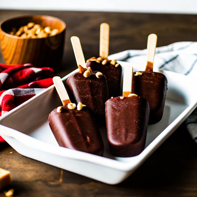 6-Ingredient Chocolate Peanut Butter Fudge Pops