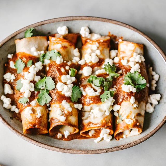 Ancho Chicken Enchiladas
