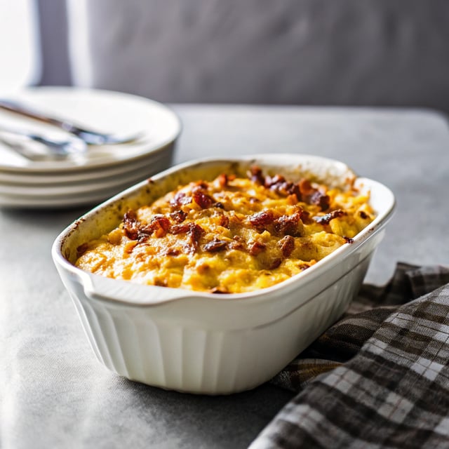 Bacon and Truffle Oil Macaroni and Cheese