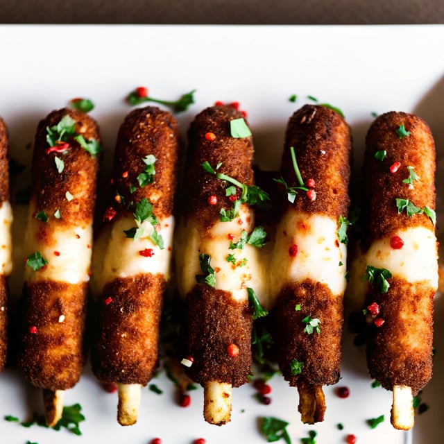 Baked Mexican Mozzarella Cheese Sticks