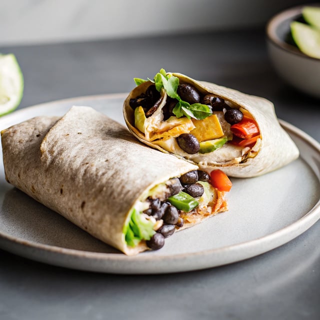 Black Bean and Avocado Breakfast Burritos