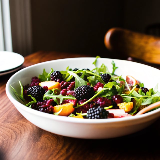 Blackberry Arugula Salad With Citrus Vinaigrette