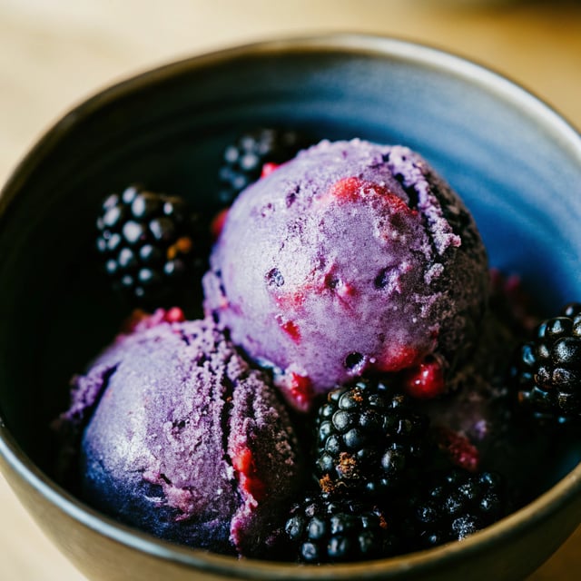 Blackberry Cabernet Sorbet