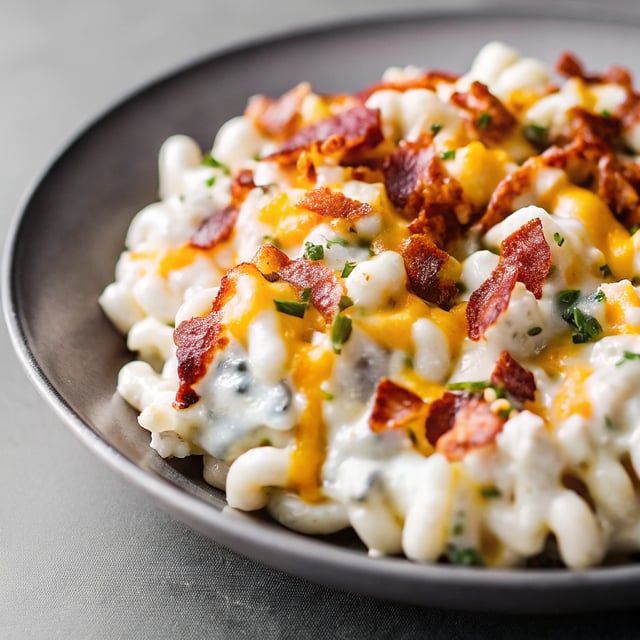 Blue Cheese Bacon Macaroni and Cheese