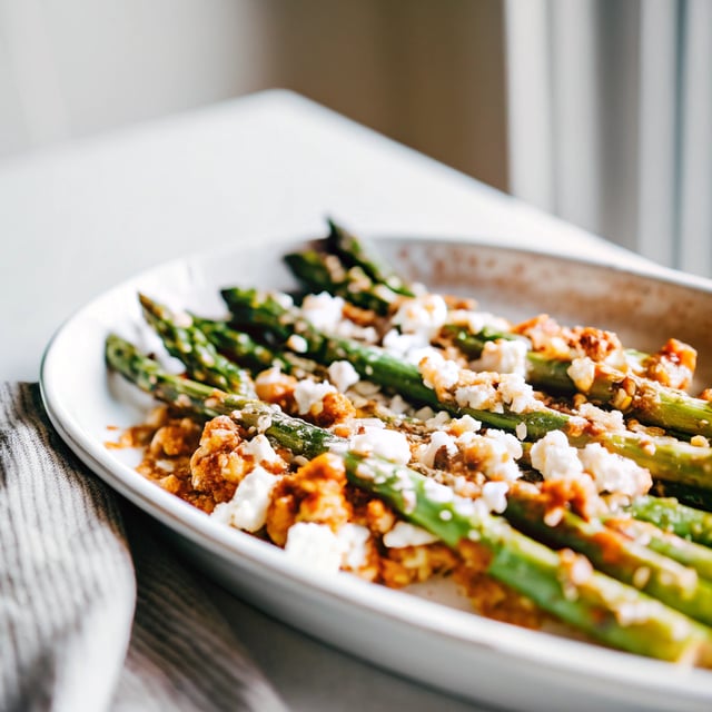 Blue Cheese Roasted Asparagus