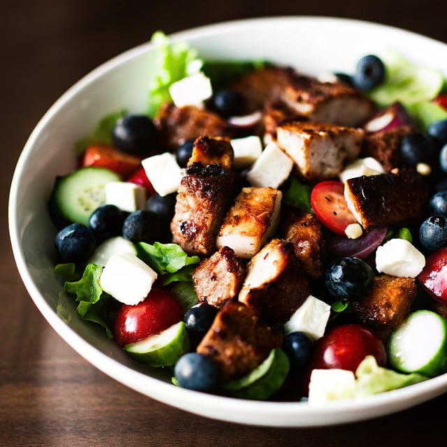 Blueberry Chicken Chopped Salad