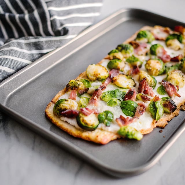 Brussels Sprouts and Bacon Flatbread