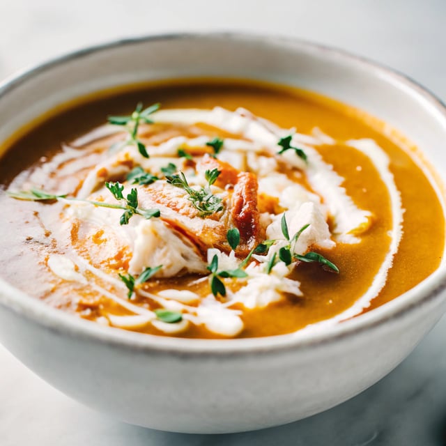 Butternut Squash and Crab Bisque