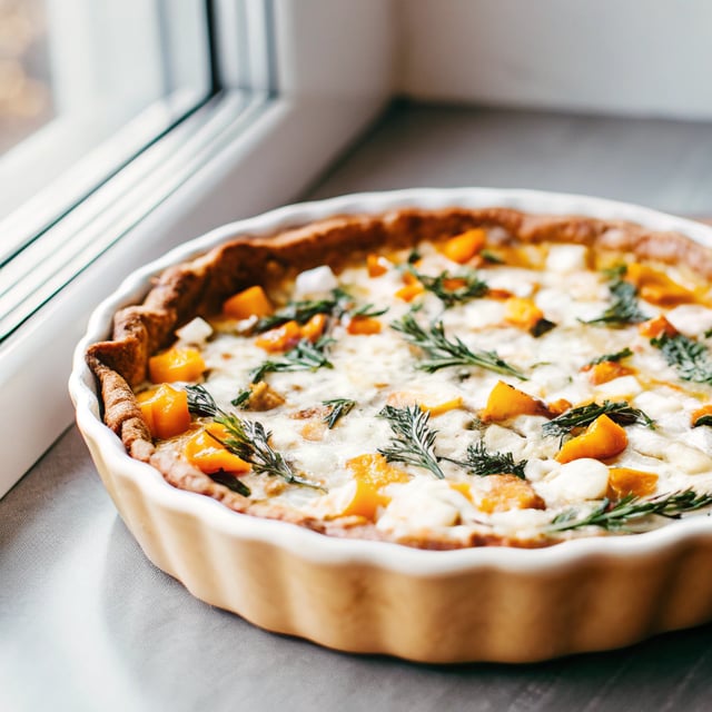 Butternut Squash Quiche