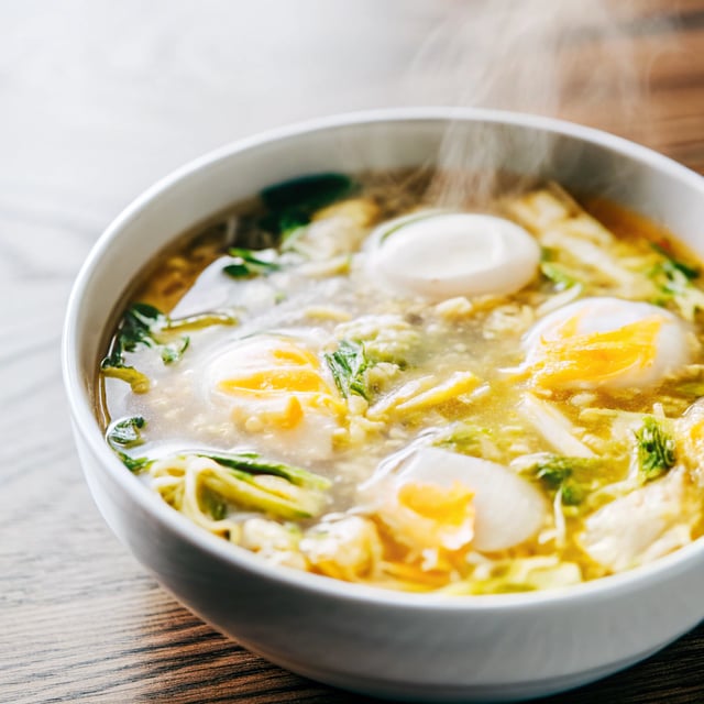 Cabbage Egg Drop Soup
