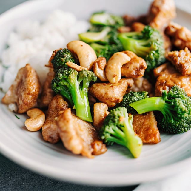 Cashew Chicken and Broccoli