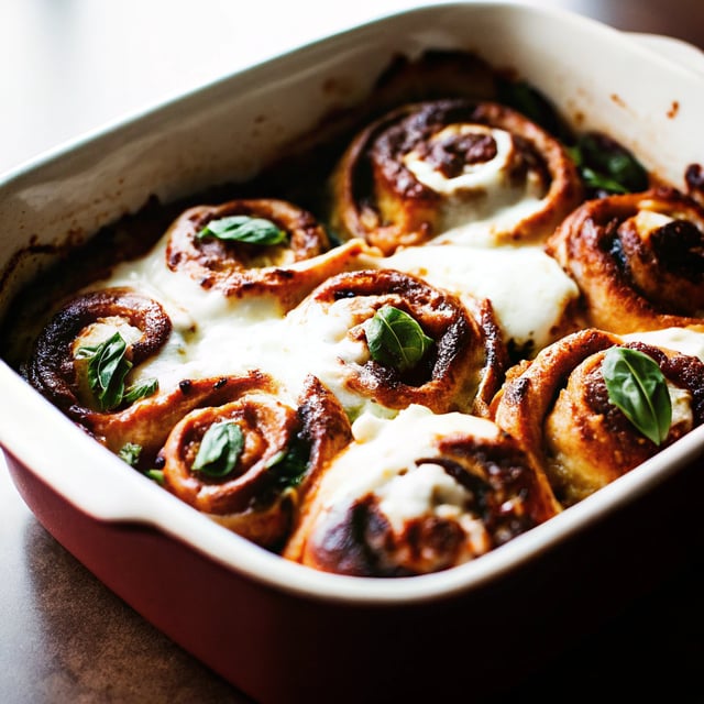 Cheesy Pesto Swirl Rolls