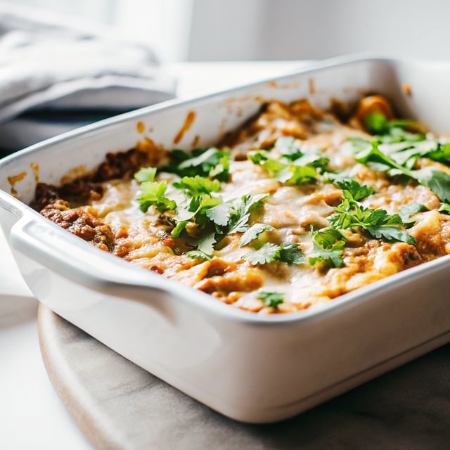 Chicken Enchilada Pasta Bake