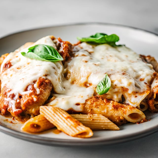 Chicken Parmesan Baked Ziti