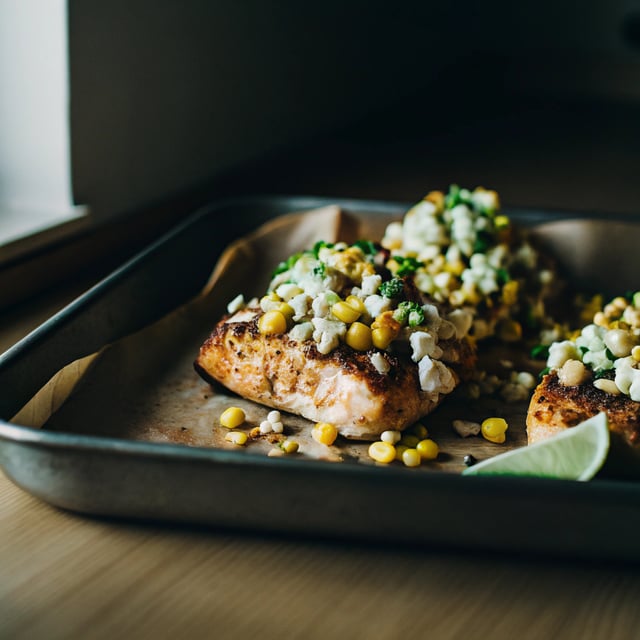Chili Lime Salmon with Esquites