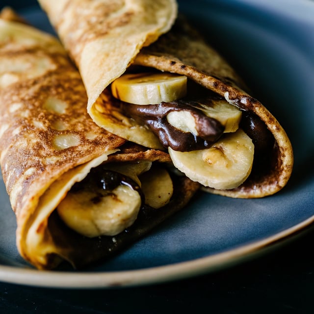 Chocolate Banana Crepes