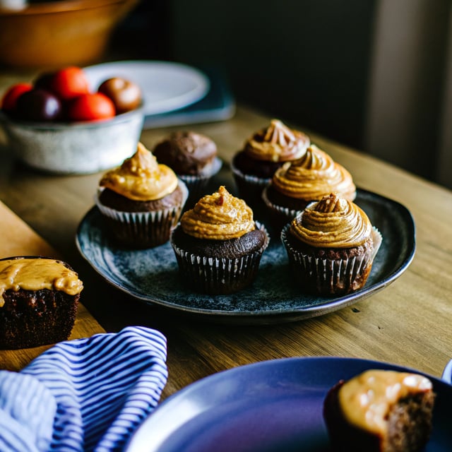 Chocolate Peanut Butter Cupcakes