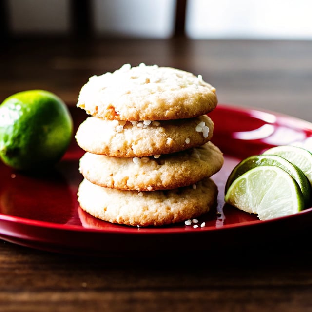 Coconut Lime Shortbread Cookies