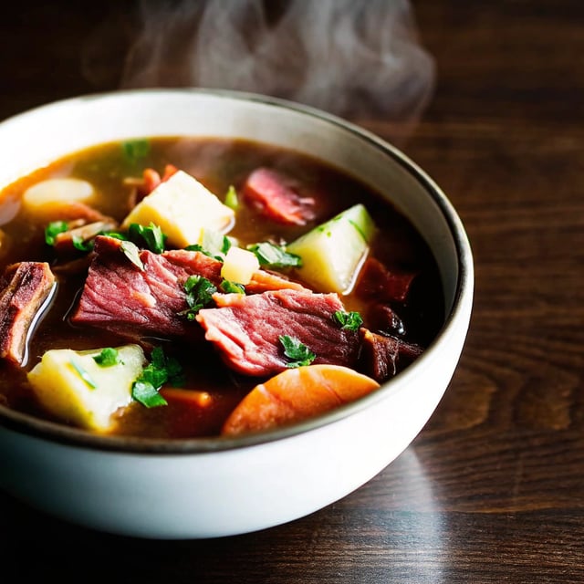 Corned Beef and Cabbage Soup