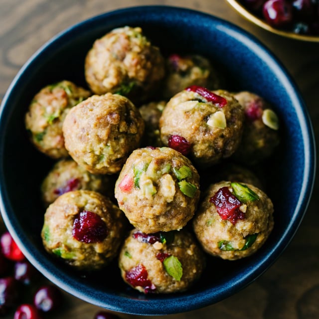 Cranberry Pistachio Energy Bites