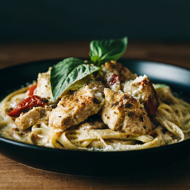 Creamy Pasta with Chicken and Sun-Dried Tomatoes