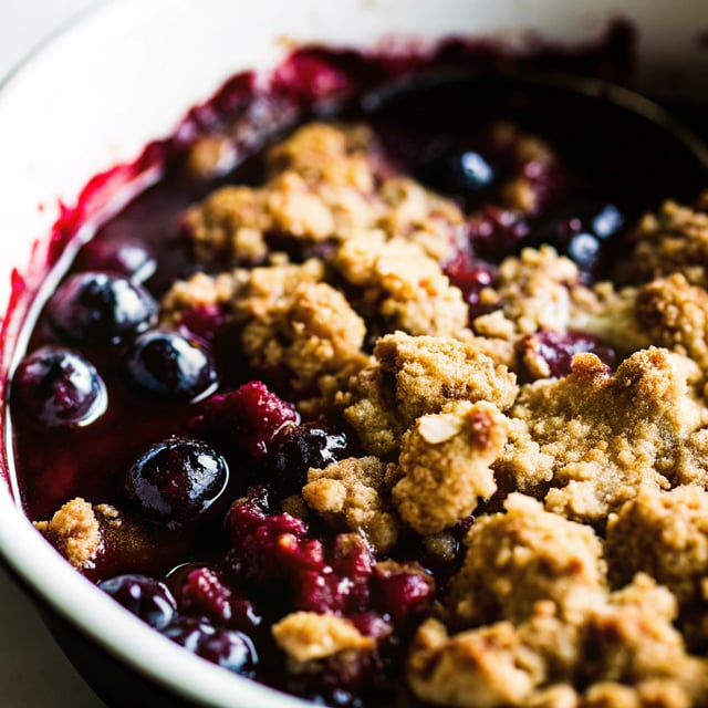 Easy Blueberry Crisp