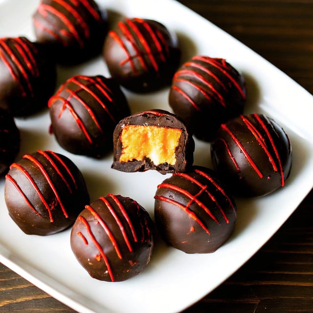 Easy Butterfinger Brownie Truffles