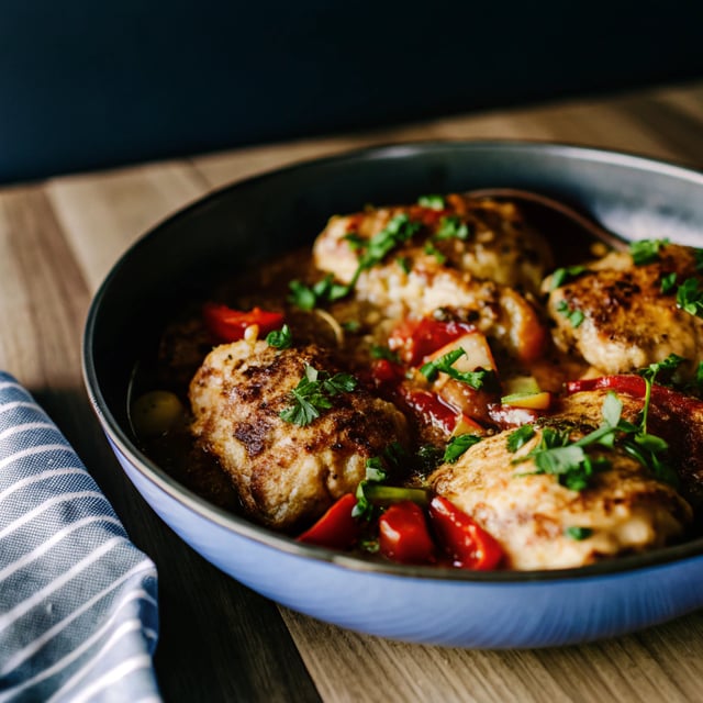Easy Chicken Cacciatore
