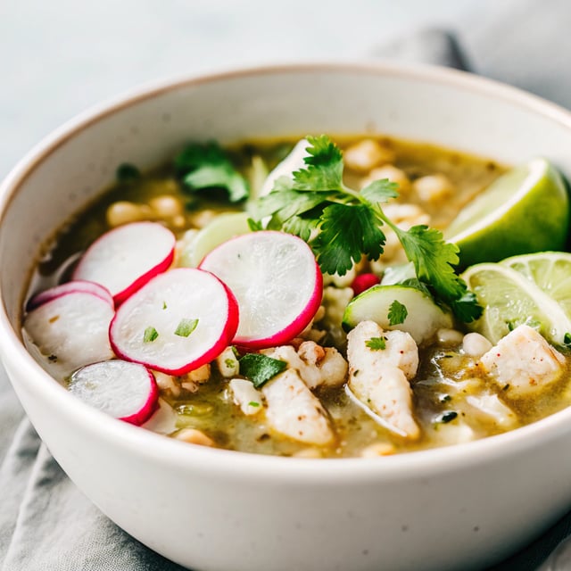 Easy Chicken Posole Verde