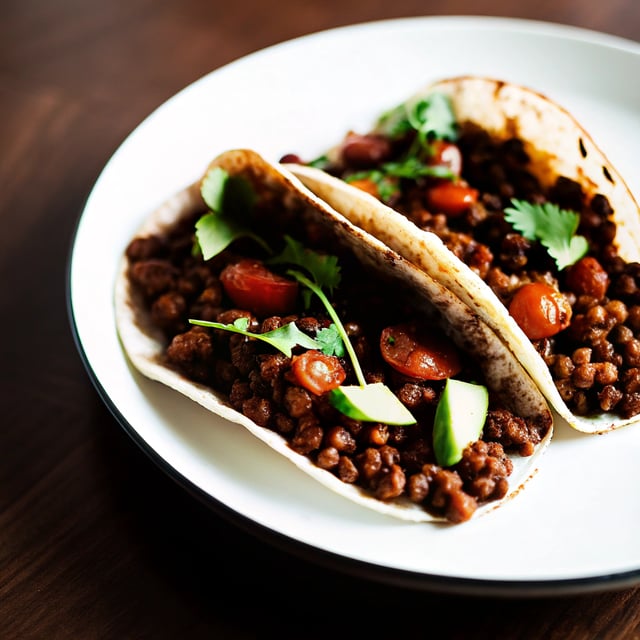 Easy Lentil and Avocado Tacos