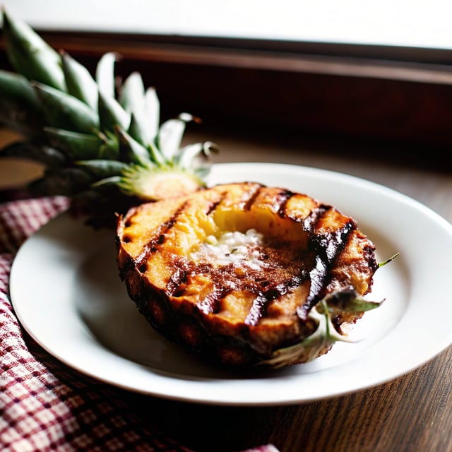 Easy Rum-Soaked Grilled Pineapple