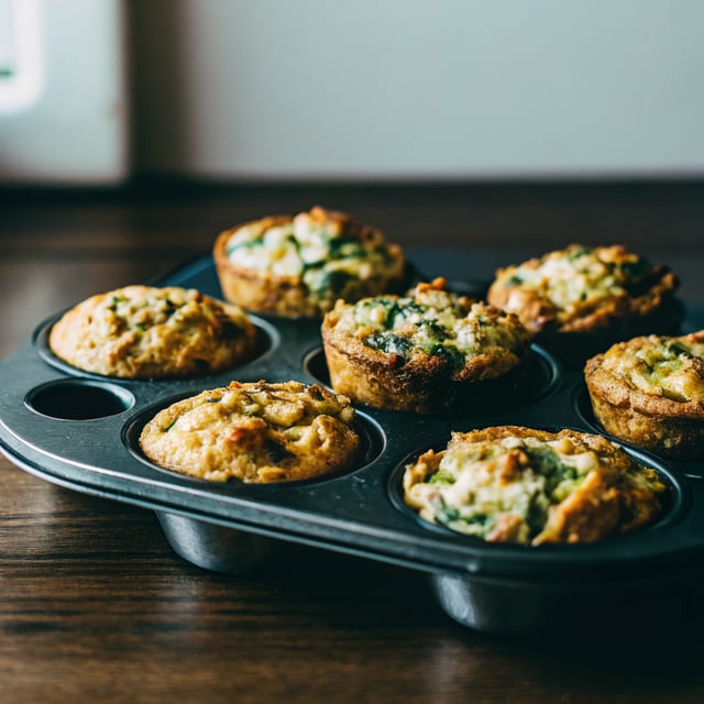 Easy Spinach Artichoke Quiche Cups