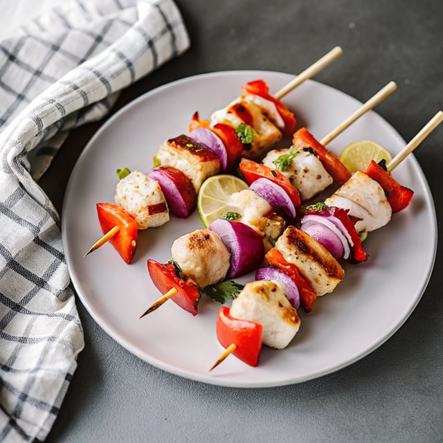 Easy Tequila Lime Chicken Kabobs