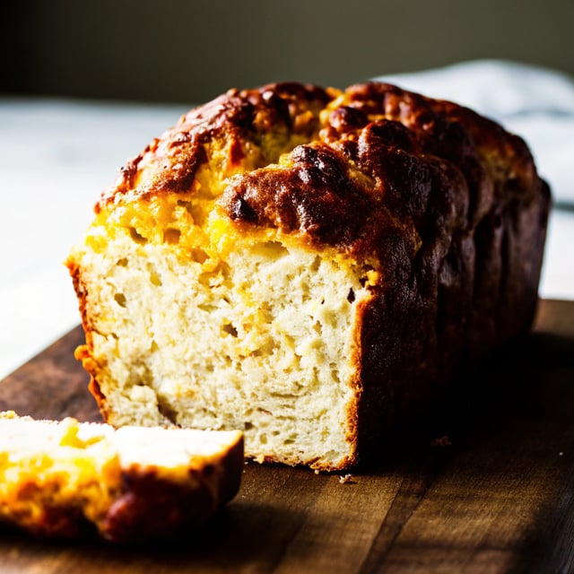 Garlic Cheddar Beer Bread