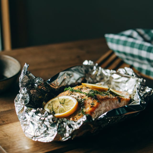 Garlic Lovers Salmon In Foil (Baked Or Grilled)