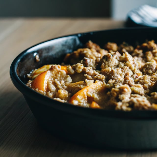Ginger Peach Crisp