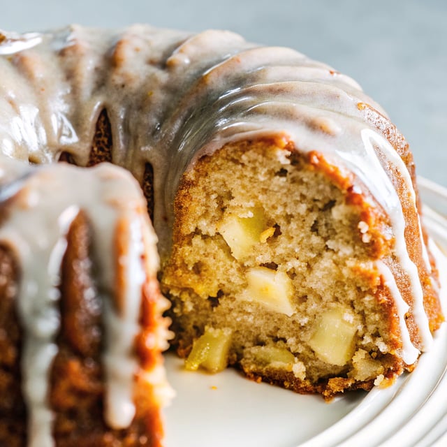 Glazed Applesauce Cake