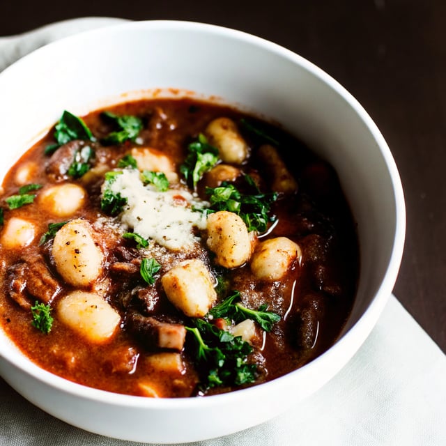 Gnocchi, Mushroom and Kale Soup