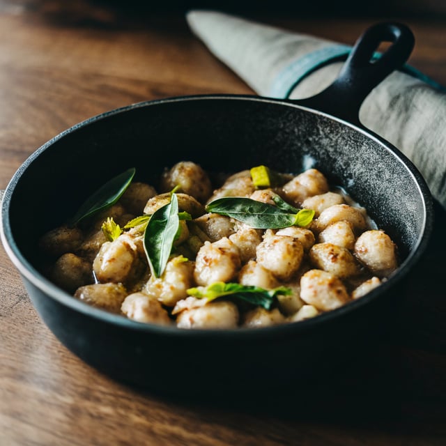Gnocchi with Lemony Sage Brown Butter Sauce
