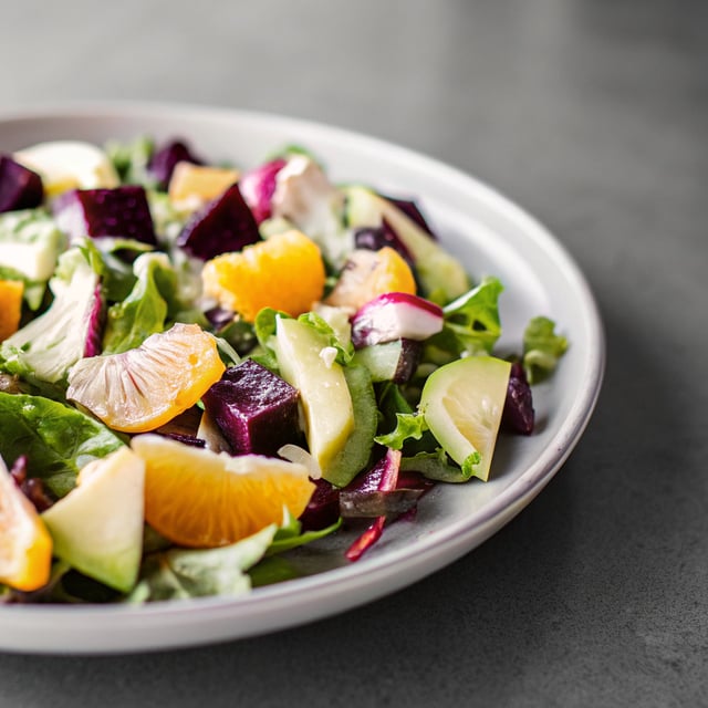 Green Salad with Beets, Oranges & Avocado