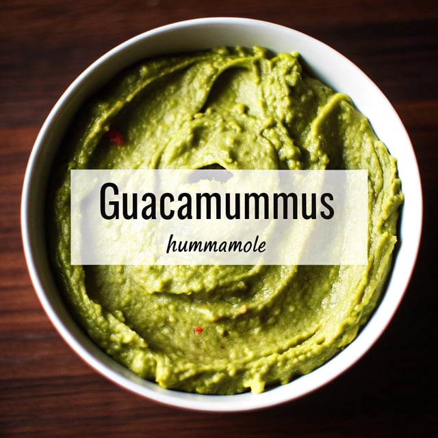 Guacamummus or Hummamole (Avocado Hummus)