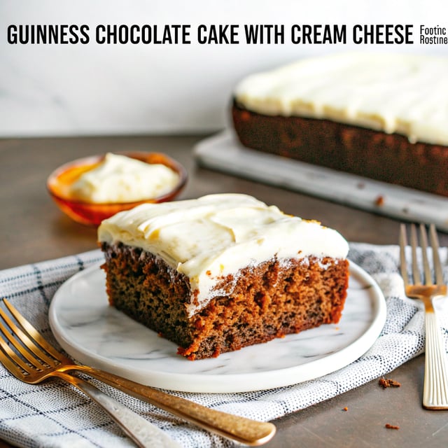 Guinness Chocolate Cake with Cream Cheese Frosting